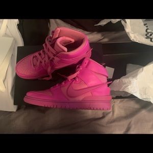 Nike x AMBUSH Dunks in Active Fuschia